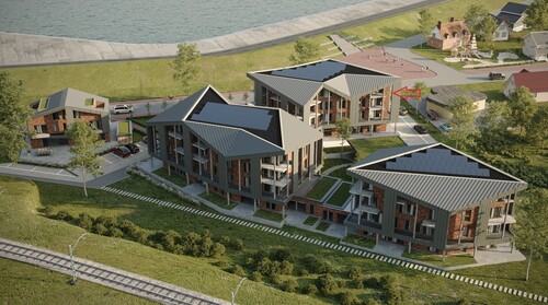 Neubau: exclusive 2-Zimmer-Ferienwohnung im Dachgeschoss des Ferienappartementkomplexes THE VIEW 